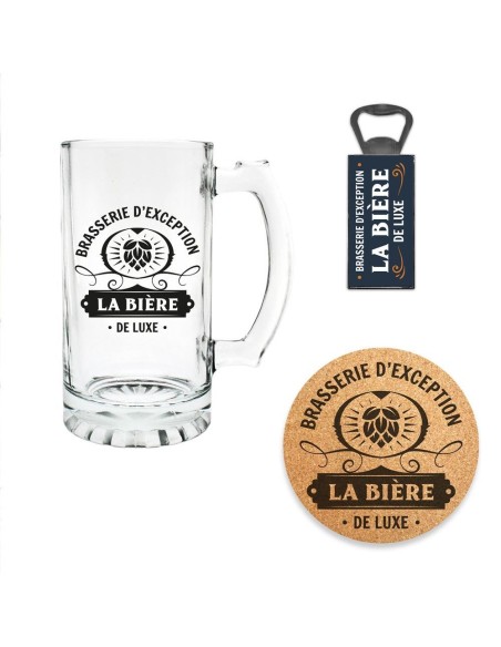 Coffret cadeau verre à bière deluxe pour amateur d'apéritif