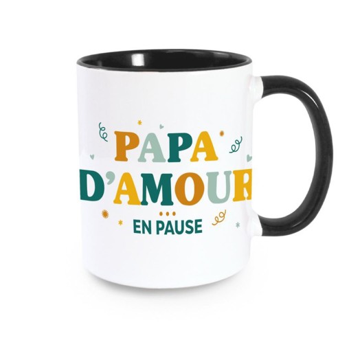 Mug  blanc "Papa d'Amour en Pause" cadeau fête des pères à Orchies