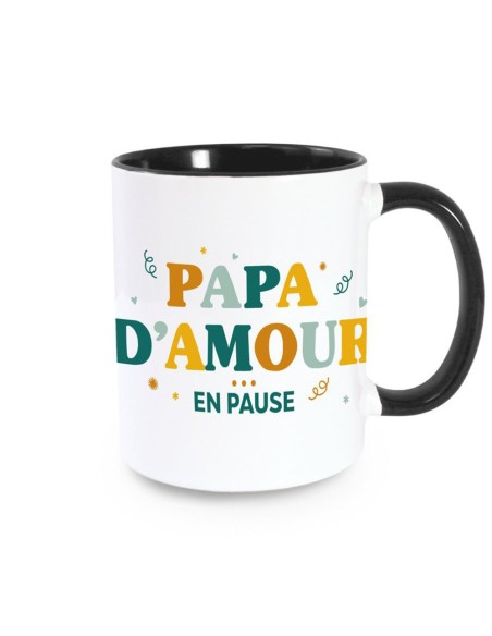 Mug  blanc "Papa d'Amour en Pause" cadeau fête des pères à Orchies