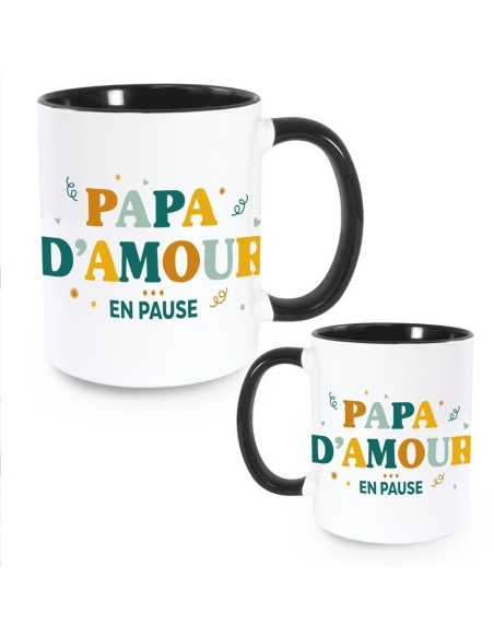 Mug  blanc "Papa d'Amour en Pause" cadeau fête des pères à Orchies