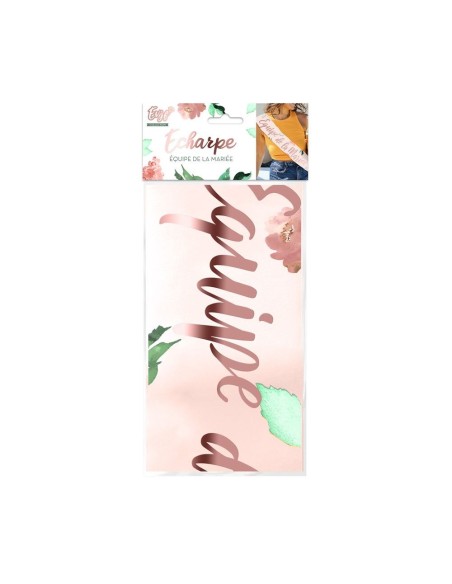 Echarpe avec le texte "Equipe de la Mariée" pour EVJF entre copines