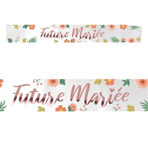 Echarpe colorée avec le texte "Future Mariée" pour EVJF entre copines