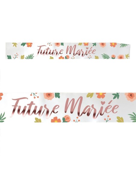 Echarpe colorée avec le texte "Future Mariée" pour EVJF entre copines