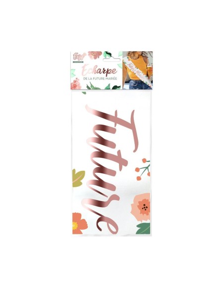 Echarpe colorée avec le texte "Future Mariée" pour EVJF entre copines