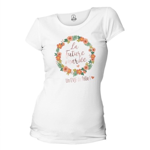 T-shirt "La Future Mariée un EVJF de Folie" en vente chez Festimania
