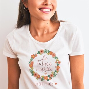 T-shirt "La Future Mariée un EVJF de Folie" en vente chez Festimania 2