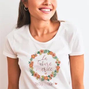 T-shirt "La Future Mariée un EVJF de Folie" en vente chez Festimania 2