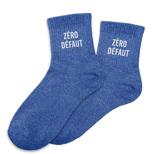 Chaussettes paillettes bleu Zéro Défaut à offrir en cadeau