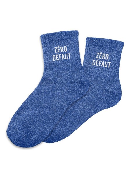 Chaussettes paillettes bleu Zéro Défaut à offrir en cadeau