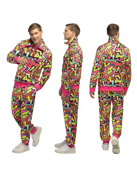Survêtement street art homme UV néon pour se déguiser en festival