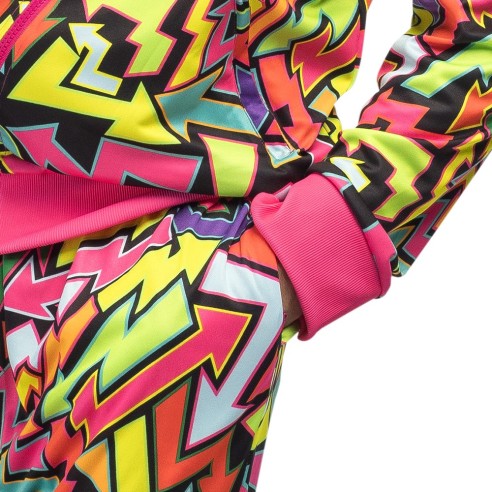 Survêtement street art homme UV néon pour se déguiser en festival