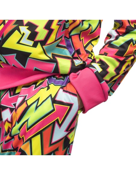 Survêtement street art homme UV néon pour se déguiser en festival