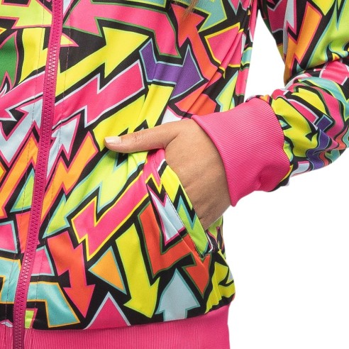 Survêtement street art homme UV néon pour se déguiser en festival
