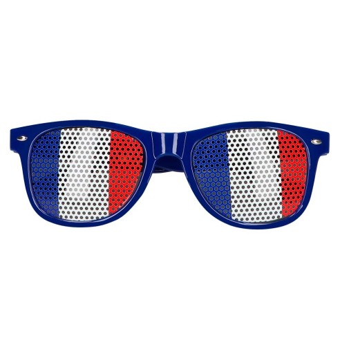 Lunettes tricolore bleu blanc rouge drapeau français pour supporter