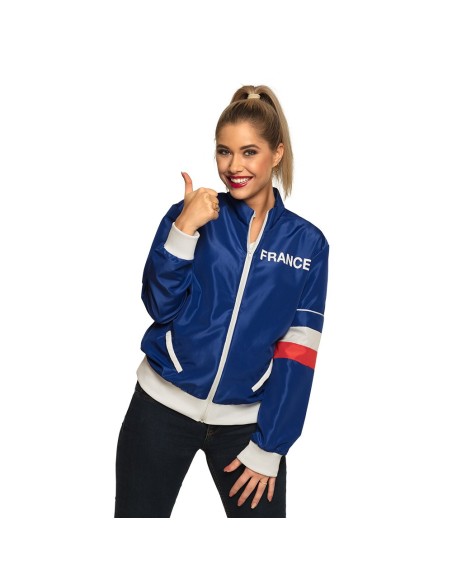 Veste survêtement bleue pour femme équipe de France femme