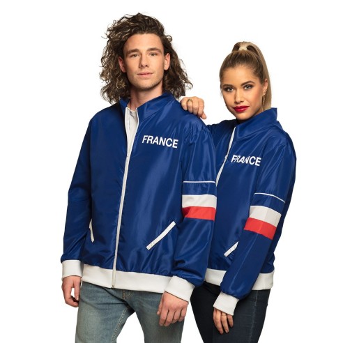 Veste survêtement bleue pour femme équipe de France femme