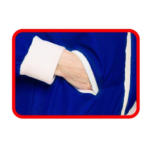 Veste survêtement bleue pour homme équipe de France pour supporter