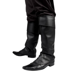 Surbottes simili cuir noir
