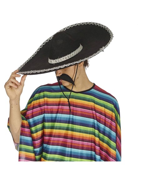 Sombrero mexicain feutre noir