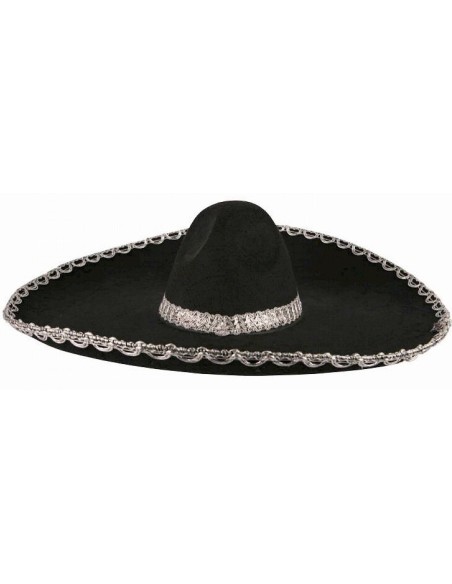 Sombrero mexicain feutre noir