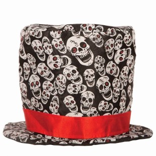 Chapeau Haut de forme têtes de mort