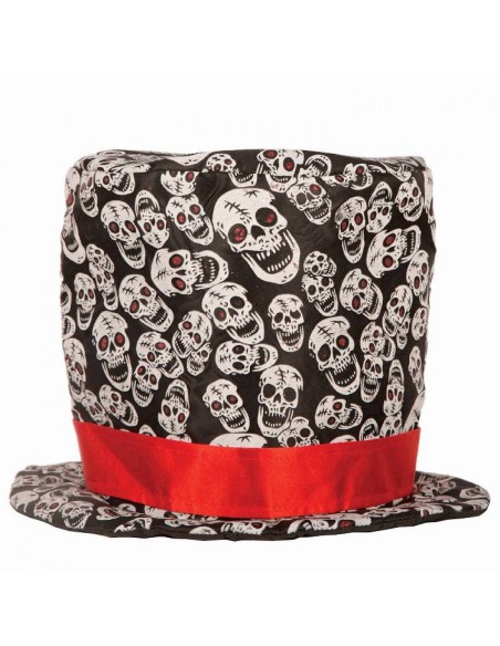 Chapeau Haut de forme têtes de mort