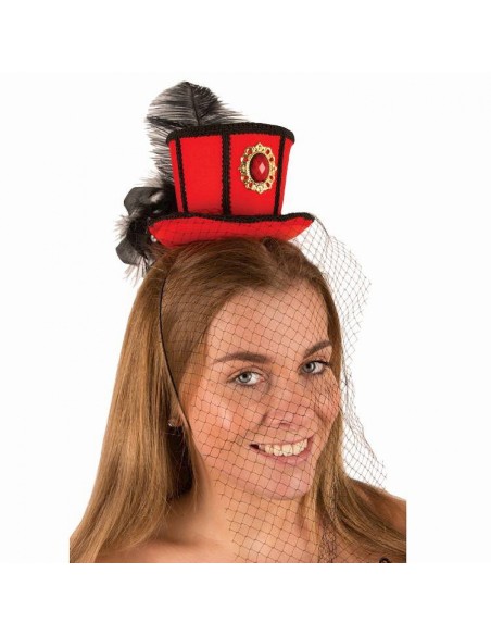 Mini Haut de forme rouge