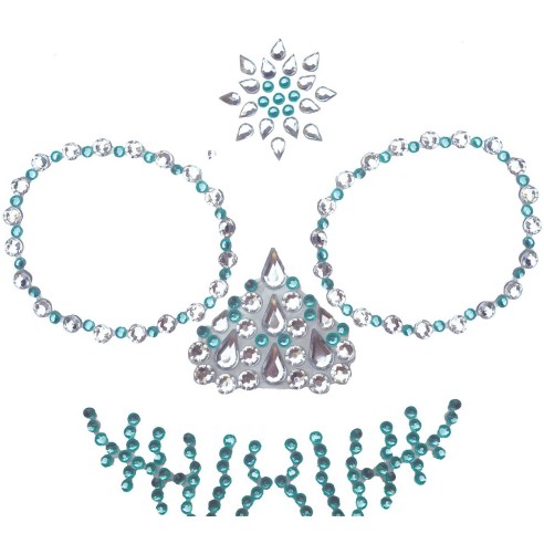 Strass visage tête de mort brillant