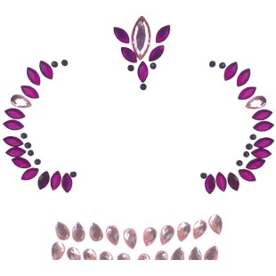 Strass visage tête de mort brillant 2