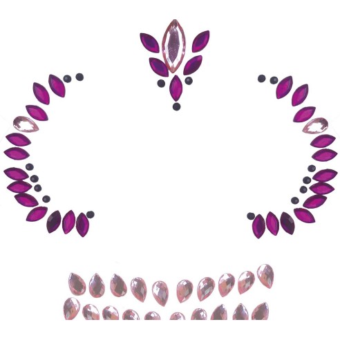 Strass visage tête de mort brillant