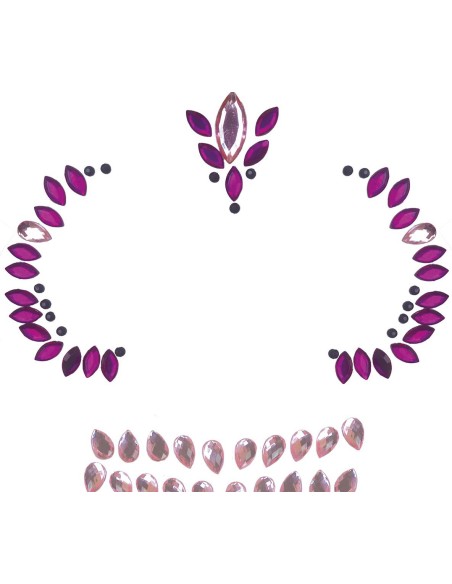 Strass visage tête de mort brillant