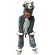 Costume peluche chat gris enfant