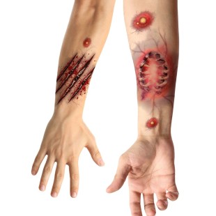Faux tatouages morsure et griffures 2