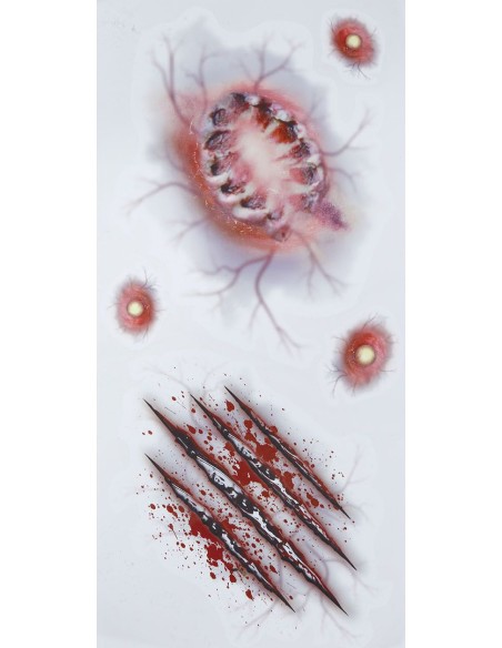 Faux tatouages morsure et griffures