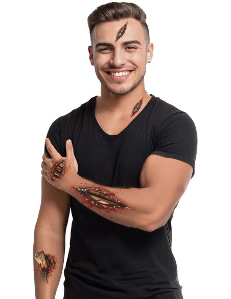 Tatouages fausses blessures ouvertes