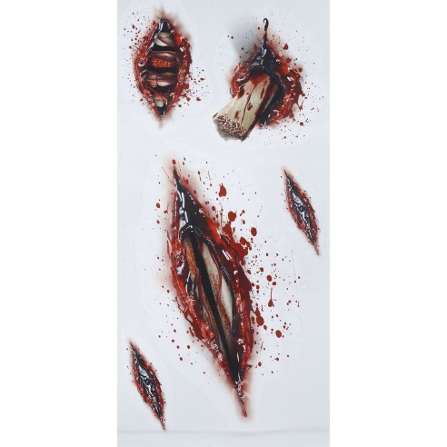 Tatouages fausses blessures ouvertes