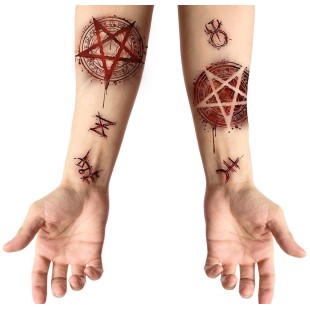 Tatouages fausses plaies sataniques 2