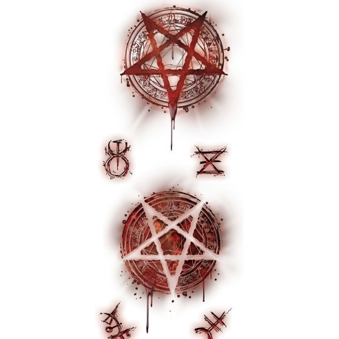 Tatouages fausses plaies sataniques