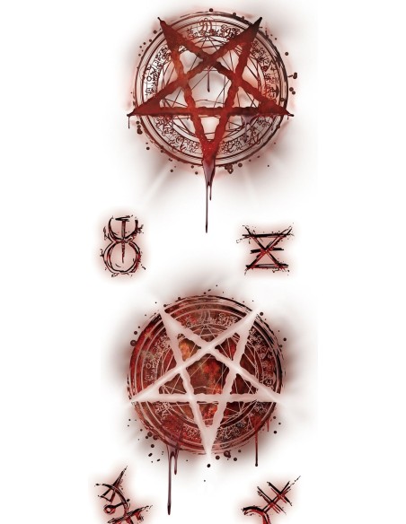 Tatouages fausses plaies sataniques