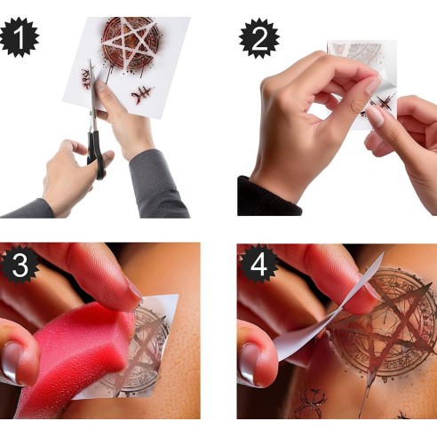 Tatouages fausses plaies sataniques mode d'emploi