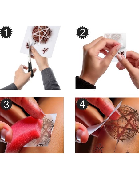 Tatouages fausses plaies sataniques mode d'emploi