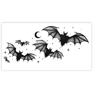 Faux tatouages chauve-souris 2