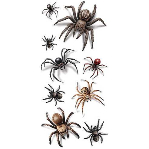 Faux tatouages araignées avec ombres