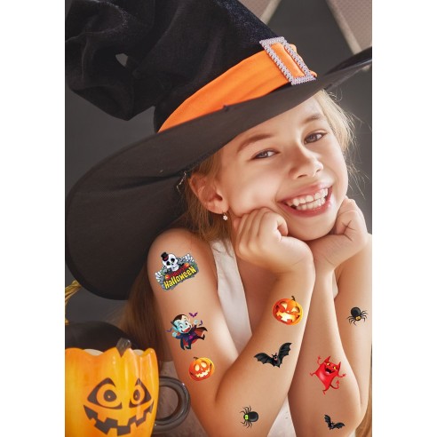 Faux tatouages Halloween enfant
