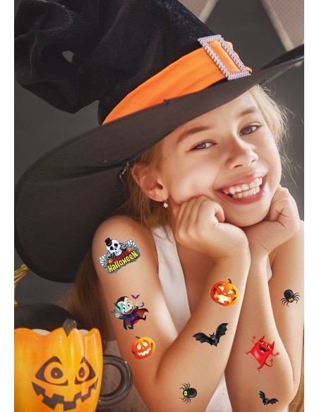 Faux tatouages Halloween enfant