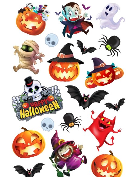 Faux tatouages Halloween enfant