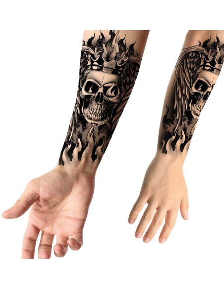 Faux tatouage tête de mort