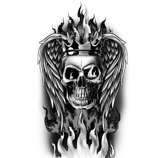 Faux tatouage tête de mort 2