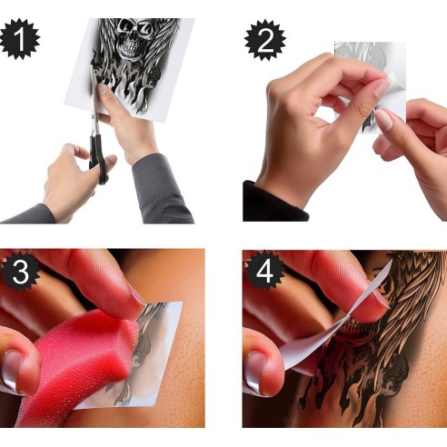 Faux tatouage tête de mort mode d'emploi