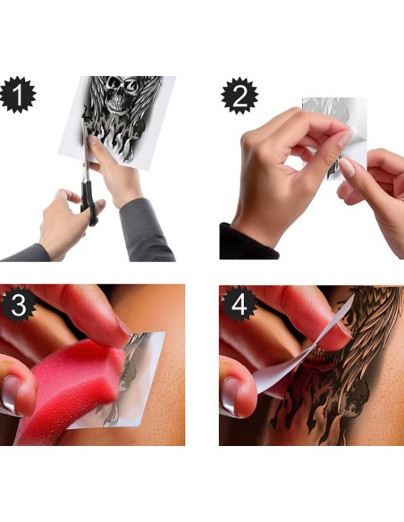 Faux tatouage tête de mort mode d'emploi